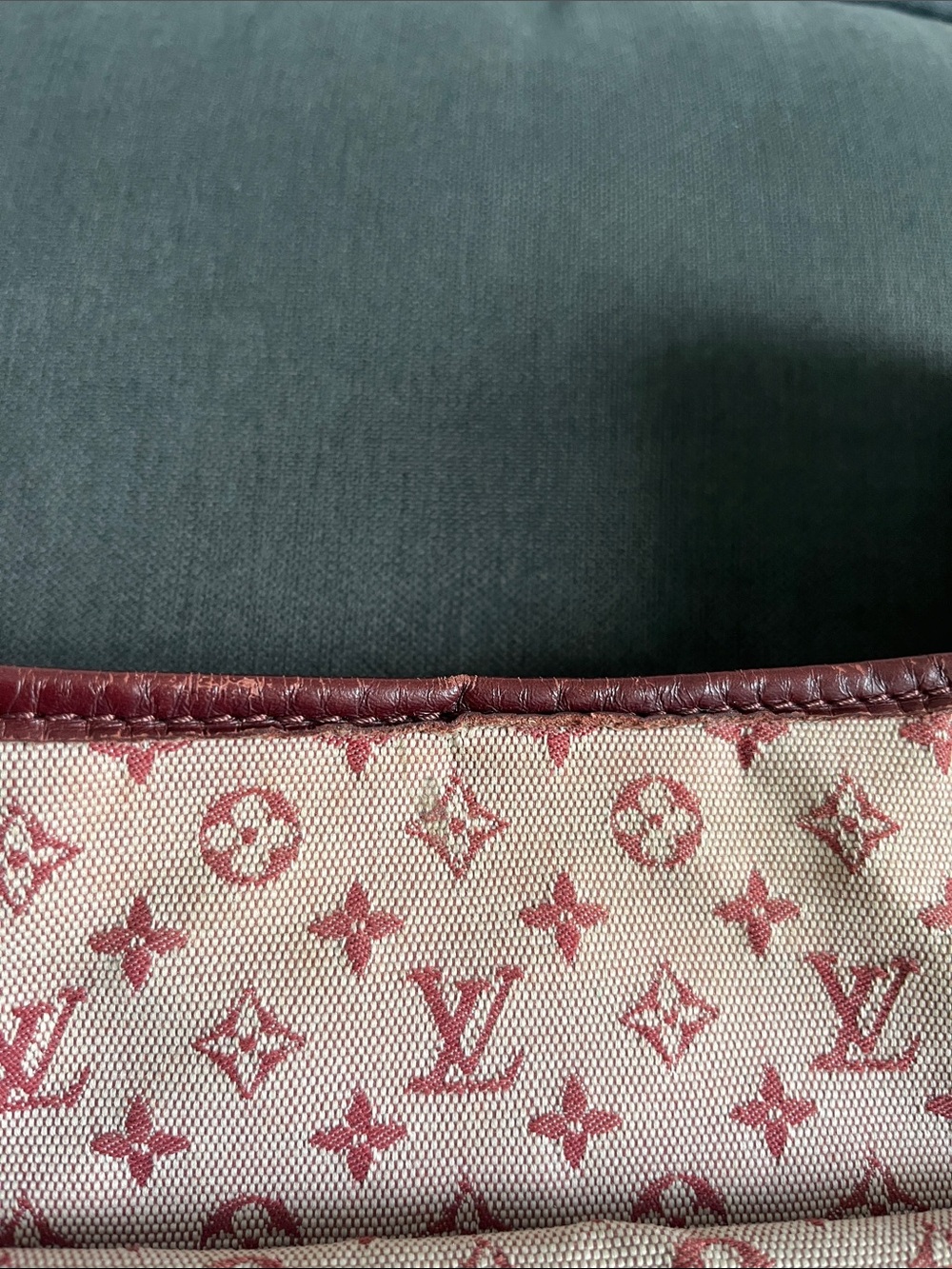 Louis Vuitton Pink and Burgundy Monogram Crossbody Bag - Picture 5 of 11